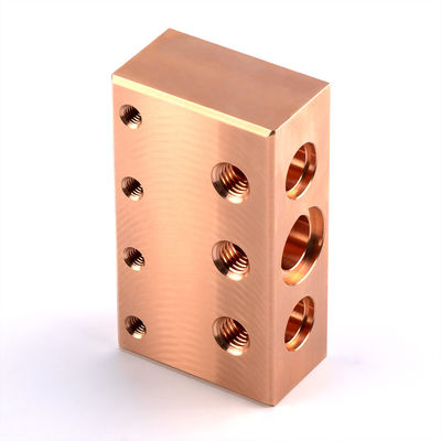 معالجة النحاس الكتل الصمام الهيدروليكية CNC طحن الفولاذ المقاوم للصدأ الكتل الهيدروليكية